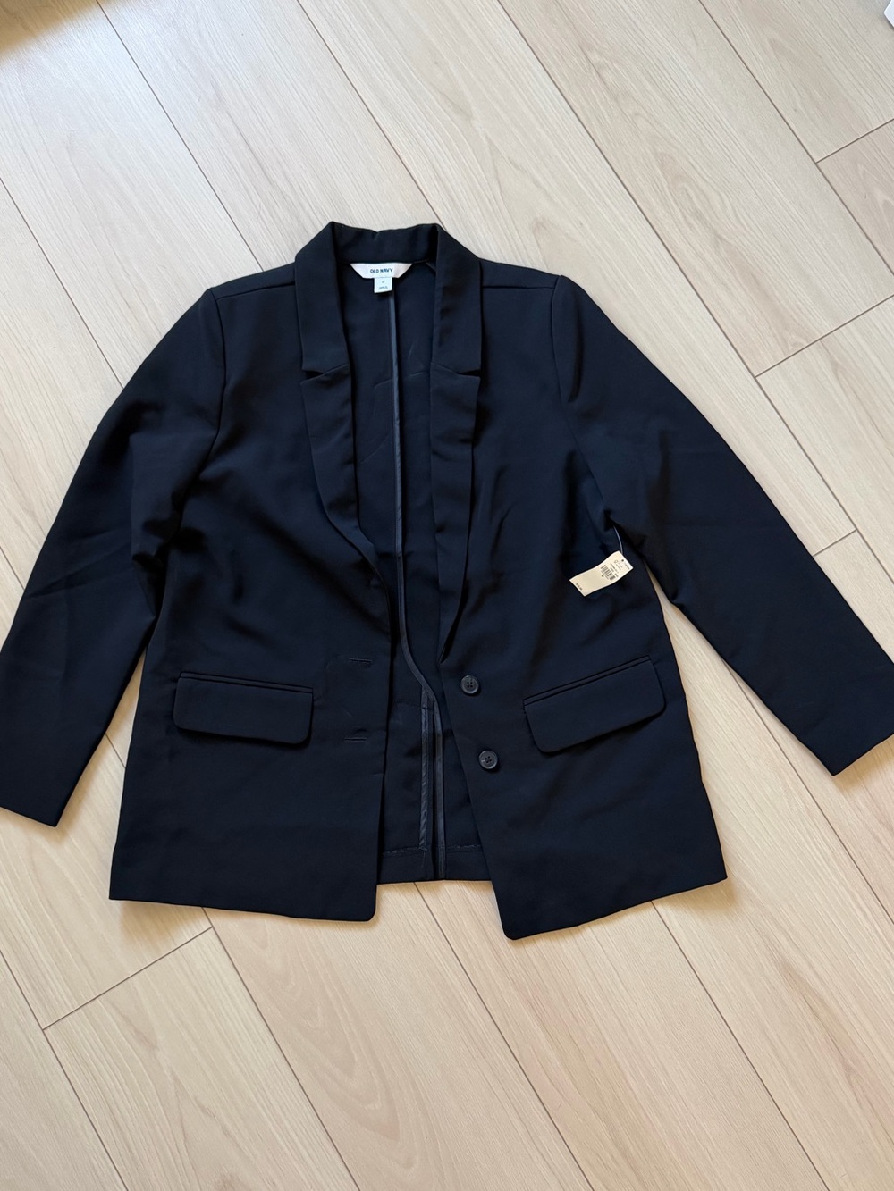 Old Navy Black Tailored Blazer Jacket